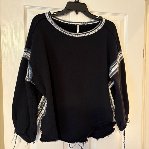 Free People Tops - Free People Black and White Knit Sweater